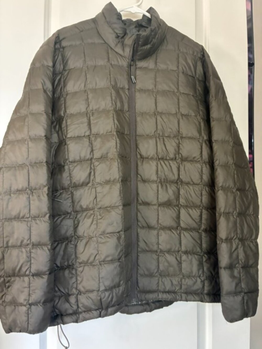 The North Face ThermoBall Eco Jacket Mens 2XL Brown Quilted Puffer Full Zip